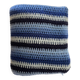 Seventies hand-knitted wool blanket