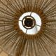 Scandinavian pendant light from the 1960s, made of wood and fabric