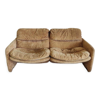 Two-seater sofa signed model Sandwich T. Ammannati & G.P. Vitelli for Brunati