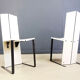 Chaises de salle à manger postmodernes, ensemble de 6 - années 1980
