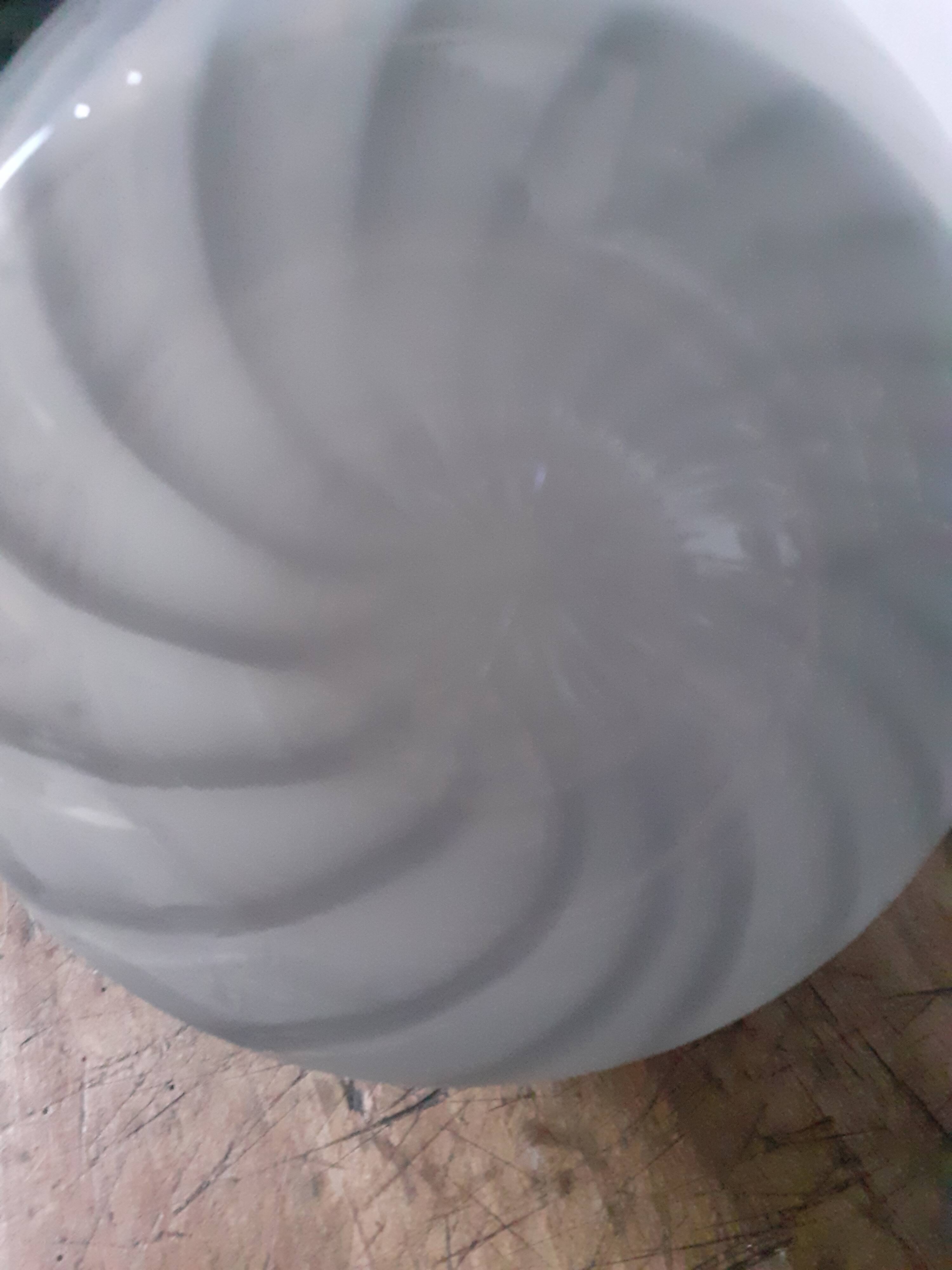 Murano glass lamp with ribbed pattern, 1970s