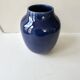 Blue ceramic stoneware vase signed Poterie du Soleil Salernes height 20cm