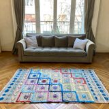 Multicolored Berber carpet