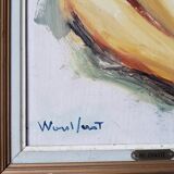 Oil on hardboard “The Chaste Nude” by Woulfart