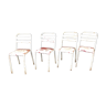 Lot de 4 chaises Tolix blanches