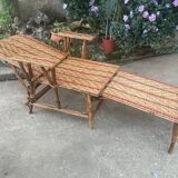 Chaise longue rotin