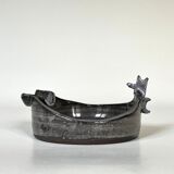 Zoomorphic ceramic ashtray pocket, circa 1960
