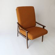 Scandinavian teak armchair, vintage design from the 1970s.