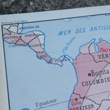 Rossignol School Map Poster: North America United States / South America.