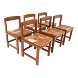Set of 6 "Corona" chairs, Lennart Bender, Ulferts, Tibro, Sweden, 1960