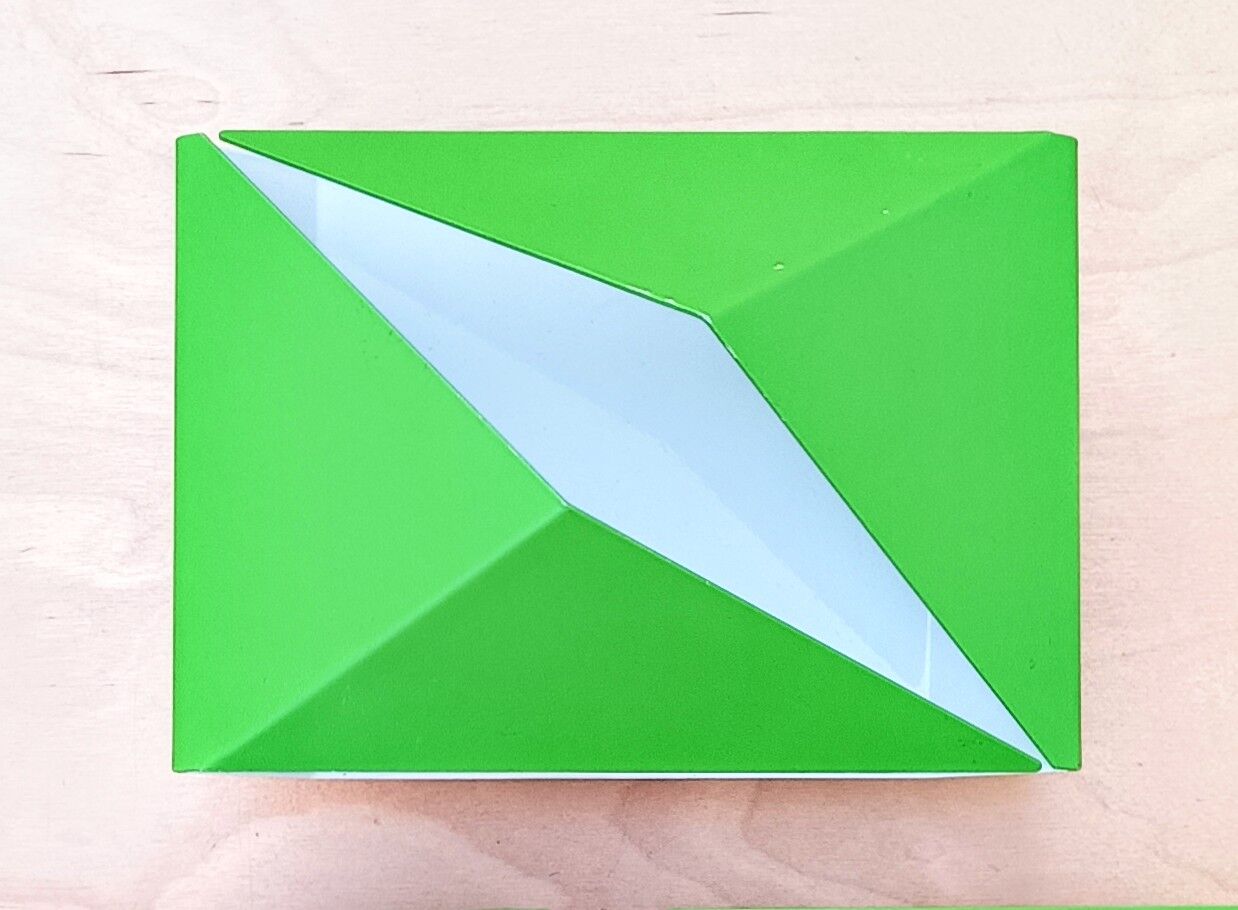 Wall lamp shape vintage origami