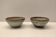 Pair of vintage stoneware bowls – Signed OL / VN (Vallée Noire)