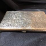 Chiseled bronze cigarette case from the late 19th century