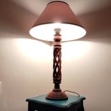 Rosewood twisted lamp