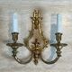 Pair of Bronze Wall Lights in Louis XVI Style by Lucien Gau