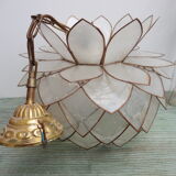 Hanging lamp in mother of pearl Capriz