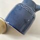 Blue speckled stoneware jug with integrated filter