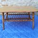Table basse en rotin et bambou