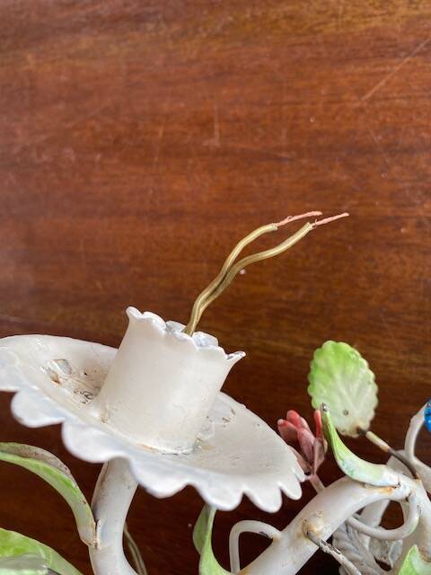 Metal wall light, 2 lights, 1950s