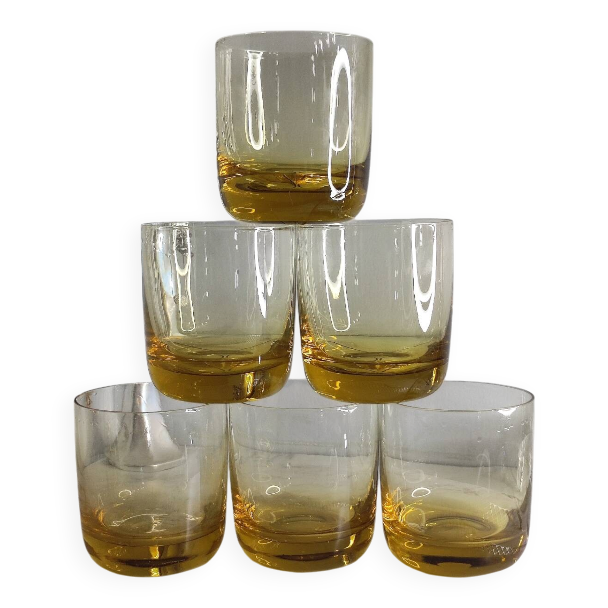 Verres ambré vintage