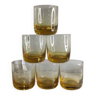 Verres ambré vintage