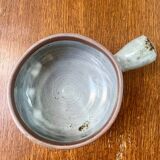 Signed glazed stoneware pot