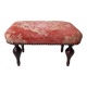 Wooden and fabric footrest