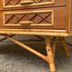 Rattan wardrobe with tapered legs from the 1960s.