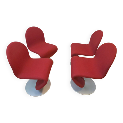 Chaises de salle à manger série 1-2-3 de Verner Panton