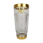 Vase en verre du milieu du siècle, cristal de bohême, vers les années 1960