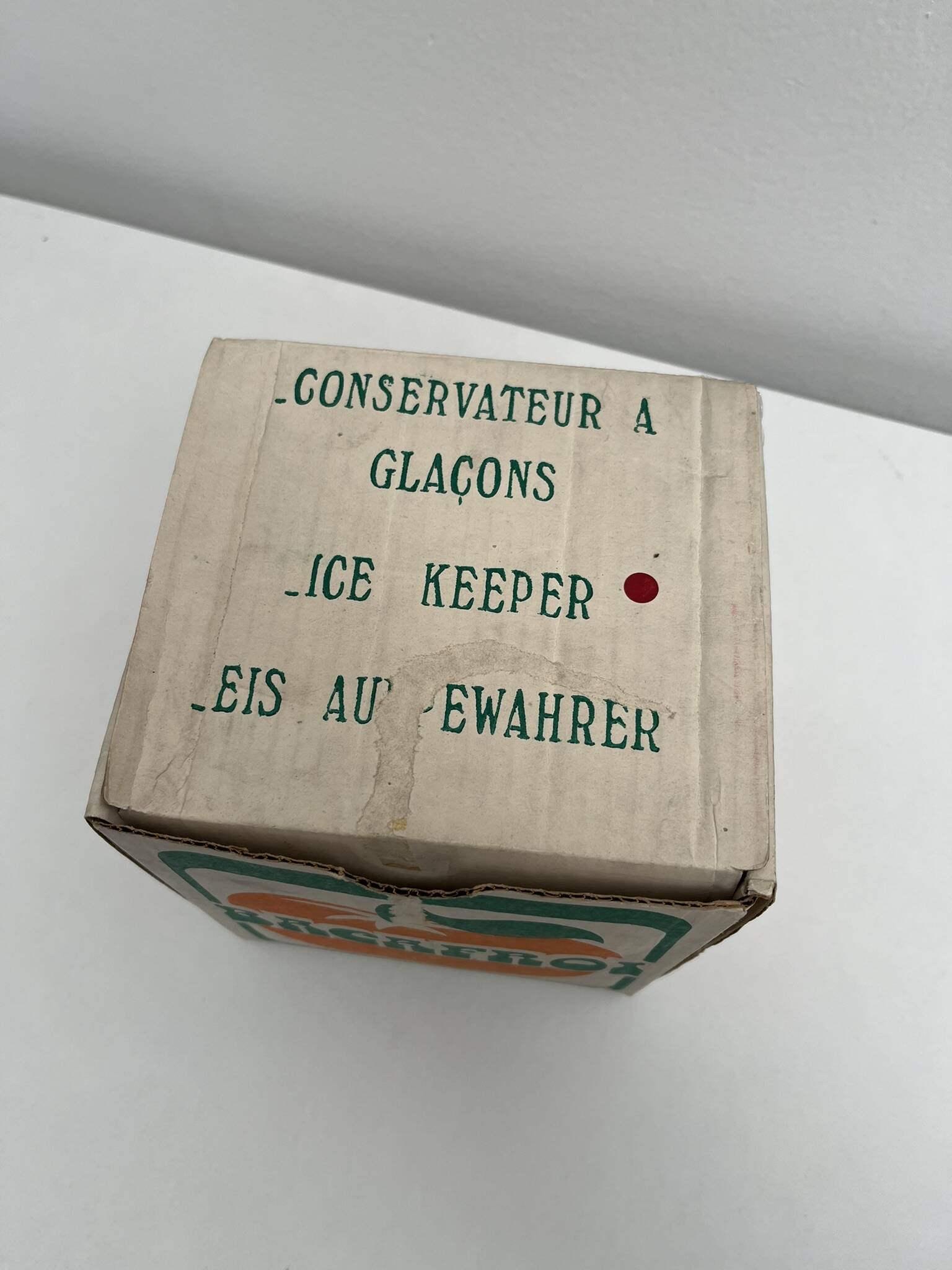 Seau a glace glaçons vintage en forme de pomme