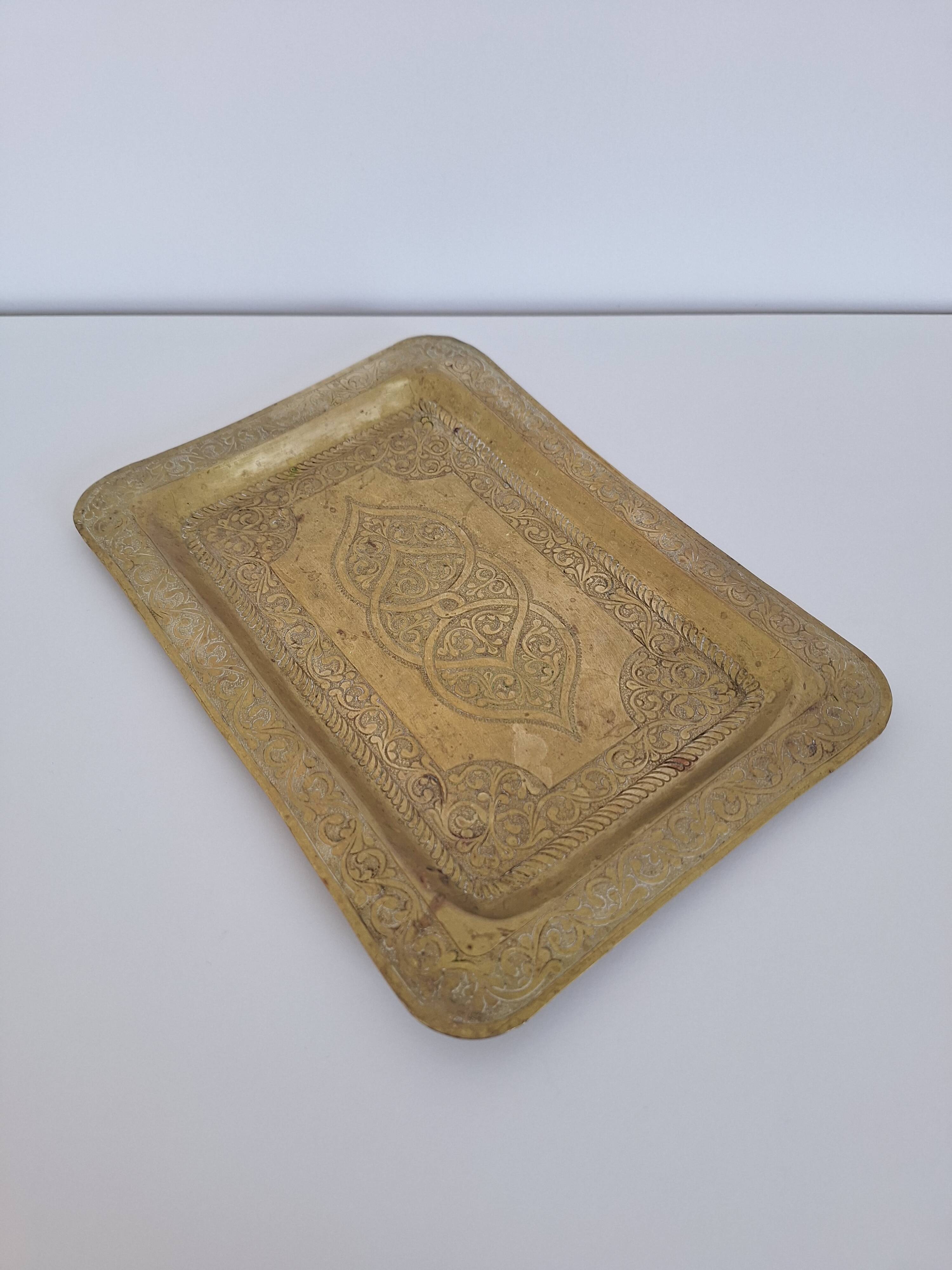 Vintage brass tray