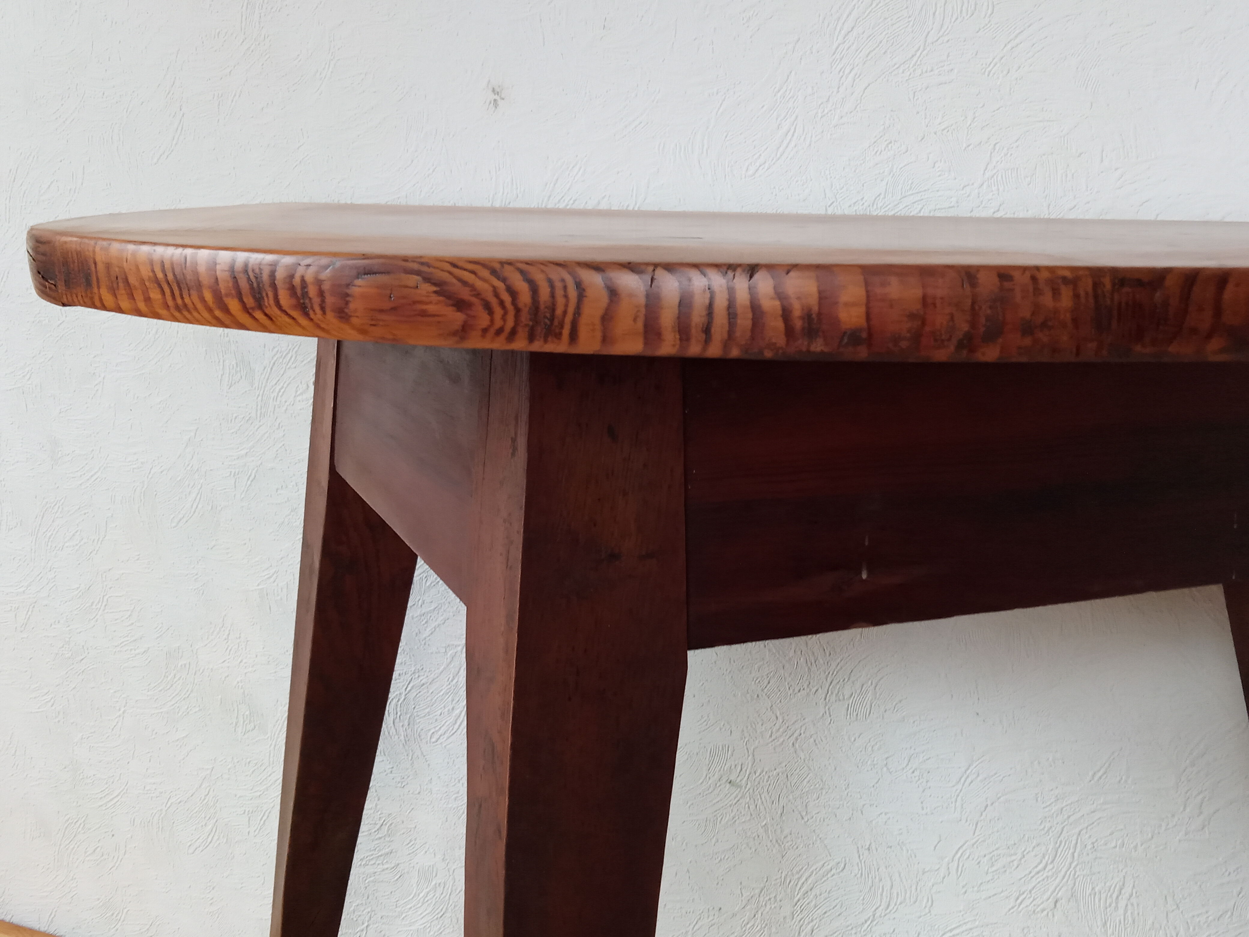 Half-moon console in oak 50s