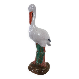 Vintage ceramic stork from the 50s/60s.