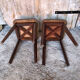 Paire de tabourets style scandinave bois & formica