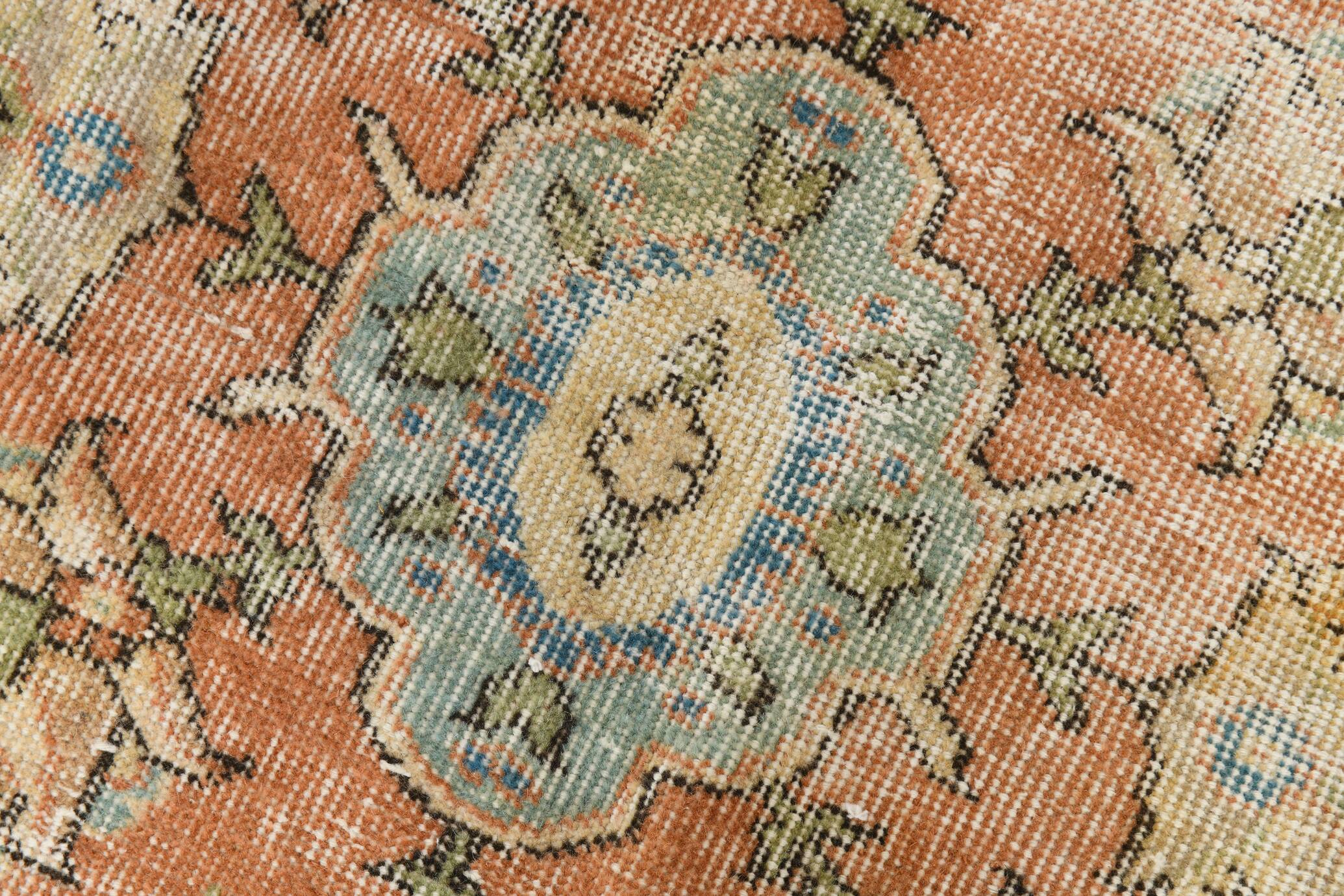 Tapis vintage turc rouge Brunt 7x10, 221x323 cm