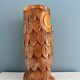 Vintage carved wooden umbrella stand