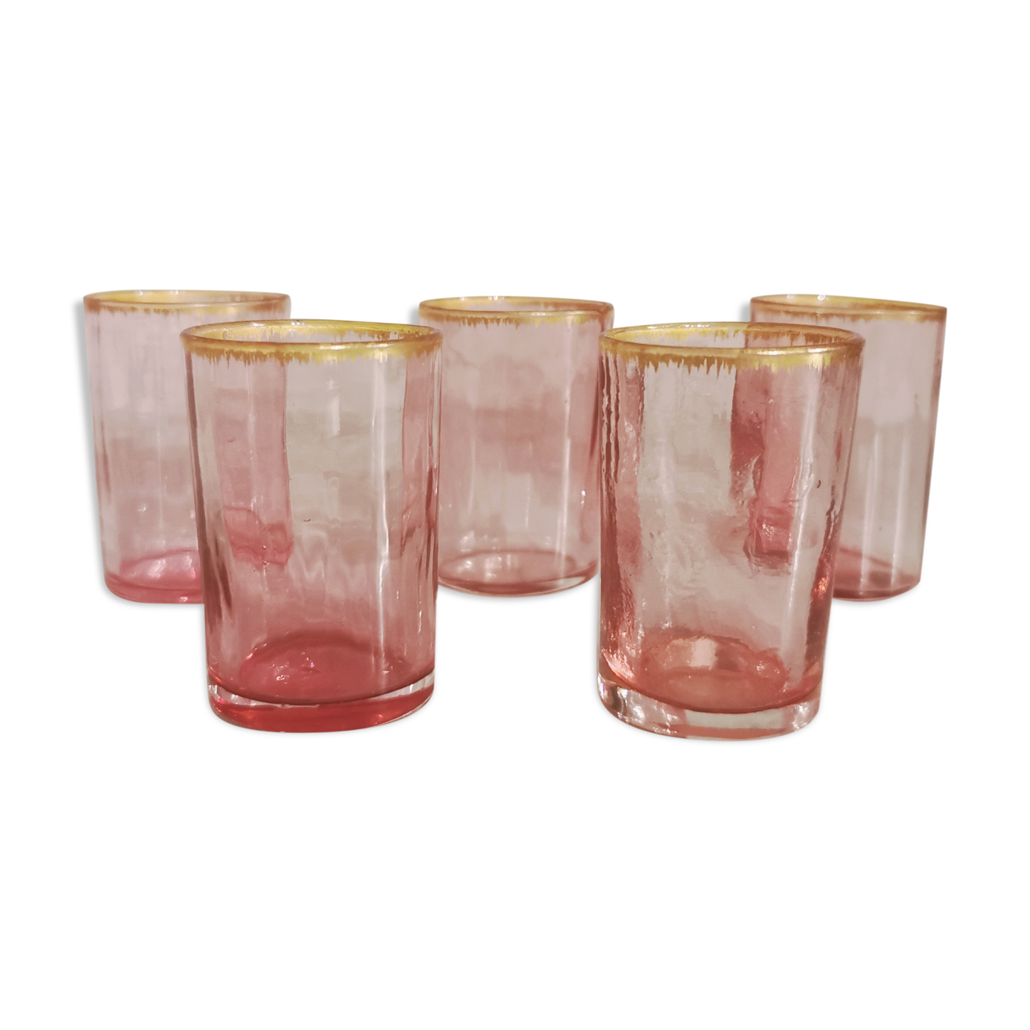 Vintage liqueur glasses blown glass