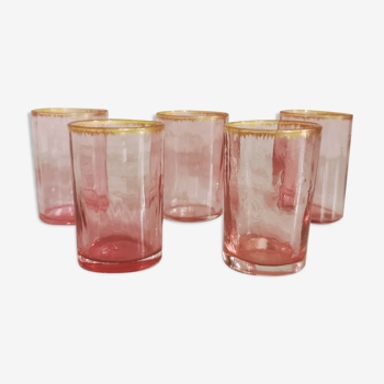 Vintage liqueur glasses blown glass
