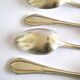SFAM set of 4 Art Deco silver-plated teaspoons in Printania style
