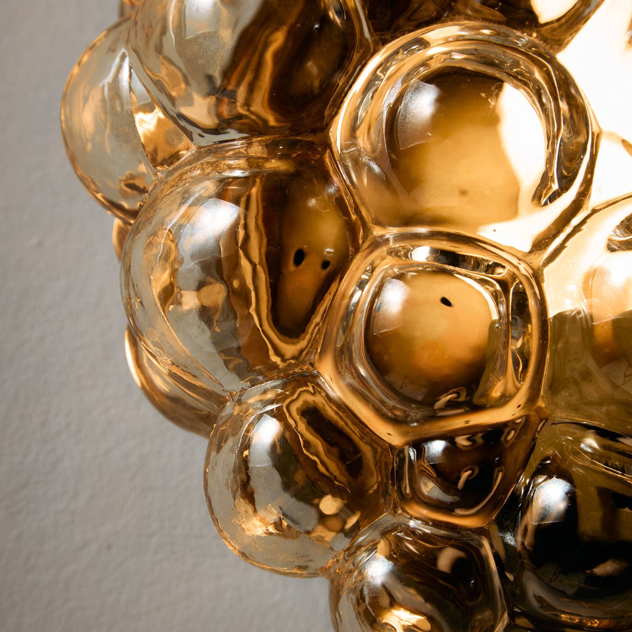 Bubble glass wall light by Helena Tynell for Limburg