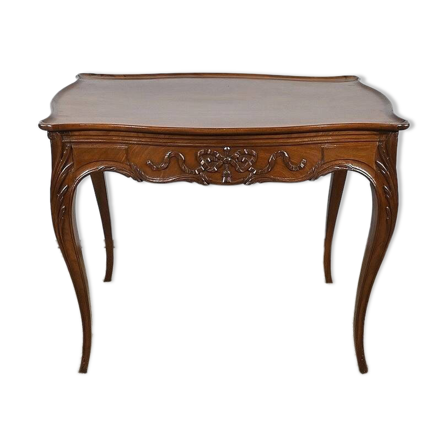 Small Cabaret Table in Mahogany, Louis XV style, Napoleon III period – Mid-19th century