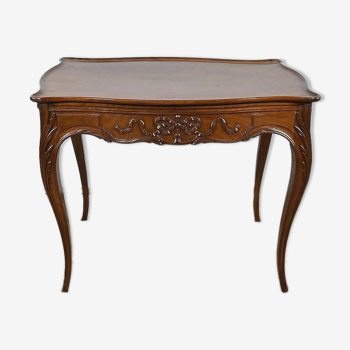 Small Cabaret Table in Mahogany, Louis XV style, Napoleon III period – Mid-19th century