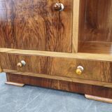Pair of Italian Mid-Century Walnut Nightstands, 1950s