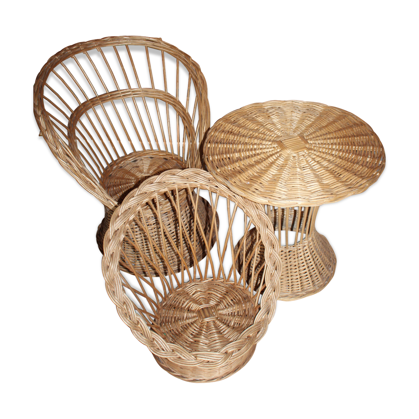 Vintage childrens Wicker lounge