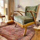 Vintage armchair / single-seater armchair / club armchair knoll antimott