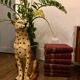 Vintage ceramic statue cheetah