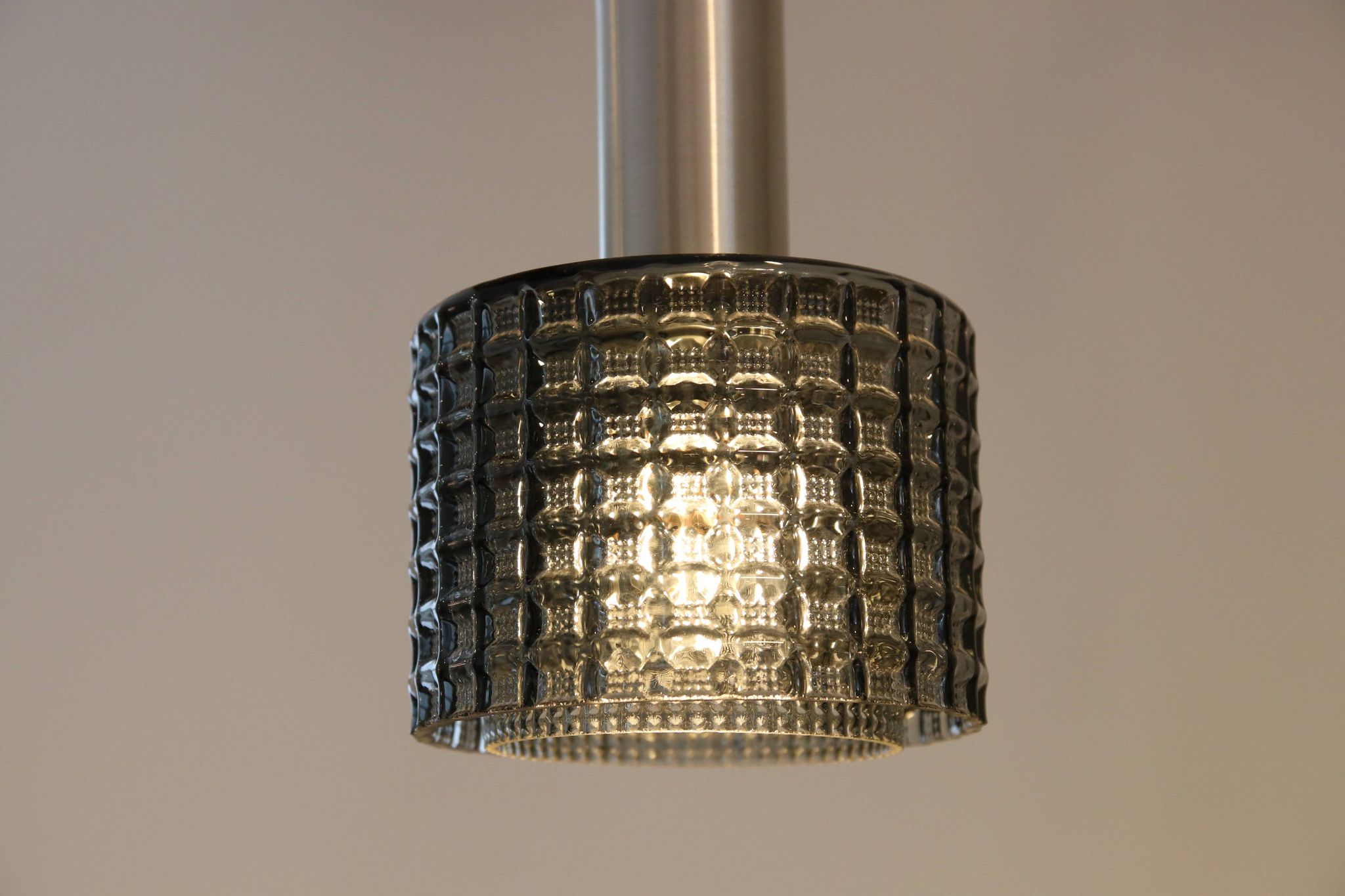 Ensemble de deux lampes suspendues Carl Fagerlund pour Orrefors.
