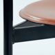 6 Linea Veam leather tripod chairs, Italy 1980s