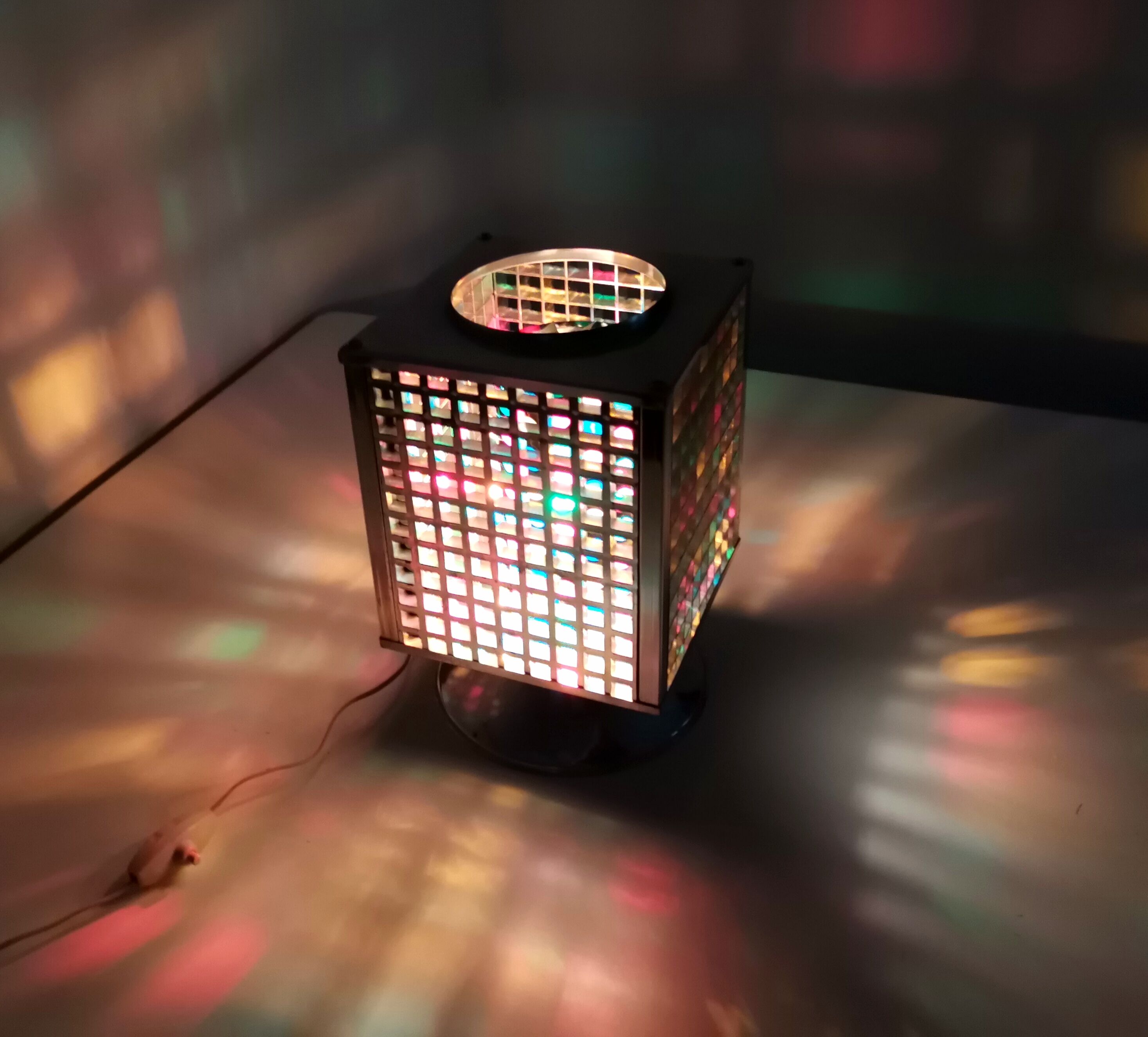 Vintage 1990s eclectic mood light lamp